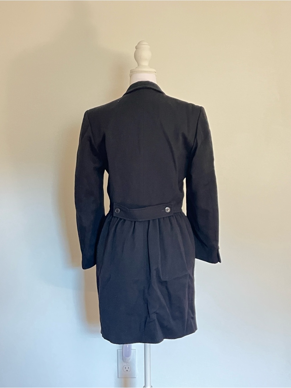 Kenzo 100% Wool Black Coat - Picture 6 of 8